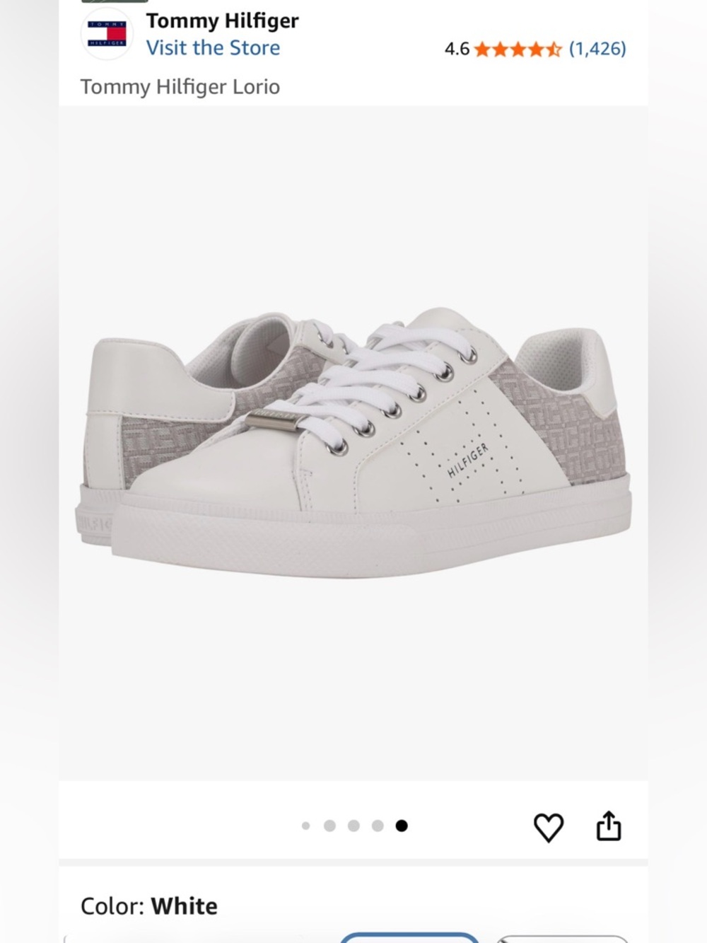 Tommy Hilfiger White Lorio 2023 Sneakers (Restored!)